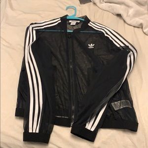 See through adidas bomber jacket